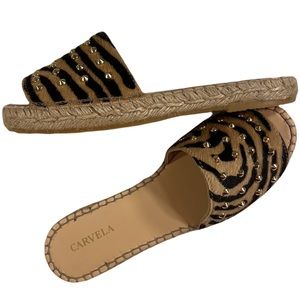 carvela leopard print sandals